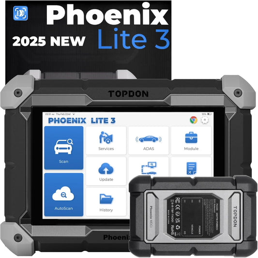 Get 80% off your first 100 units! 🔥TOPDON Phoenix Plus 2 Bidirectional Scan Tool with Battery Tester!