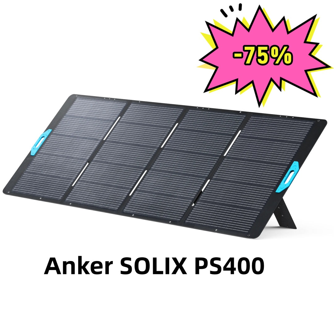 The Anker SOLIX PS400 Portable Solar Panel is on sale for a limited time! Quantities are limited!