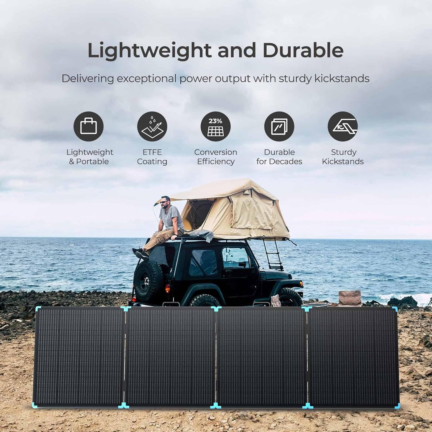 The Anker SOLIX PS400 Portable Solar Panel is on sale for a limited time! Quantities are limited!